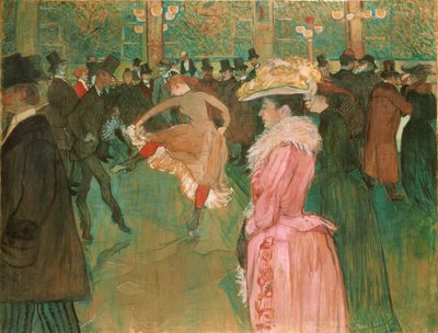 At the Moulin Rouge: The Dance by Henri de Toulouse Lautrec